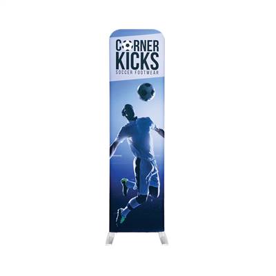 2ft x 7.5ft EZ Stand Tension Fabric Display | Single-Sided Print