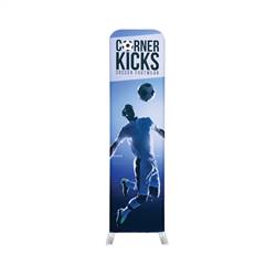 2ft x 7.5ft EZ Stand Tension Fabric Display | Double-Sided Print
