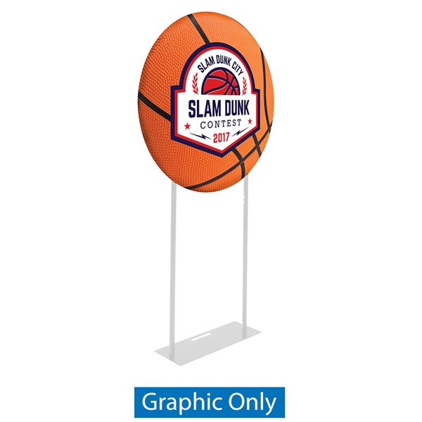 3ft EZ Extend Circle Display | Single-Sided Fabric Replacement Skin