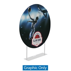 5ft EZ Extend Circle Display | Single-Sided Fabric Replacement Skin