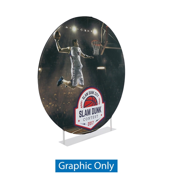 7ft EZ Extend Circle Display | Single-Sided Fabric Replacement Skin
