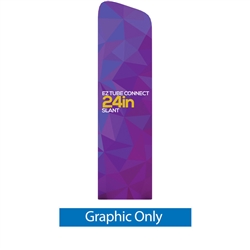 24in EZ Tube Connect Slanted Top Single-Sided Display (Graphic Only)