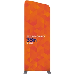 36in EZ Tube Connect Slanted Top Double-Sided Display (Graphic & Hardware)