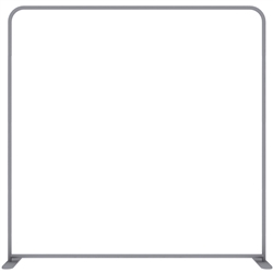 8ft EZ Tube Connect Straight Top Single-Sided Display (Hardware Only)