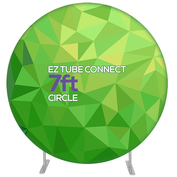 7ft EZ Tube Connect Circle Single-Sided Display