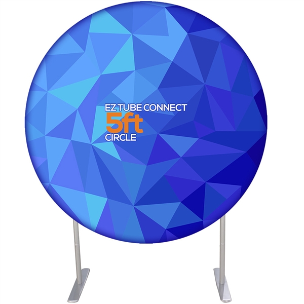 5ft EZ Tube Connect Circle Double-Sided Display
