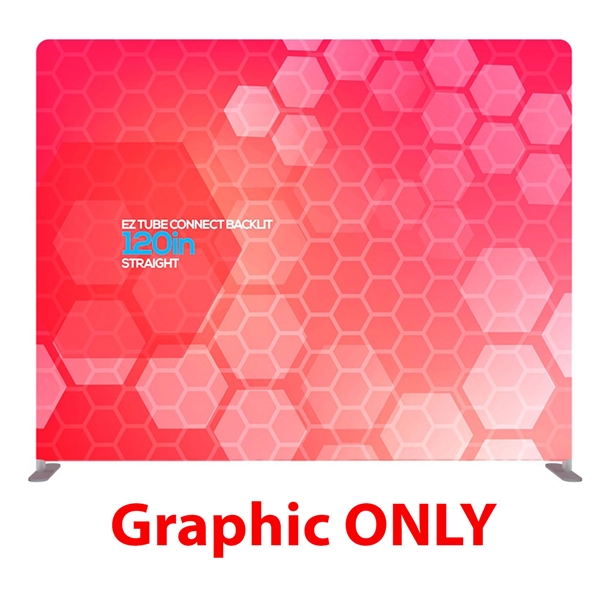 120in x 90in EZ Tube Connect Backlit Straight Top Single-Sided (Graphic Only)