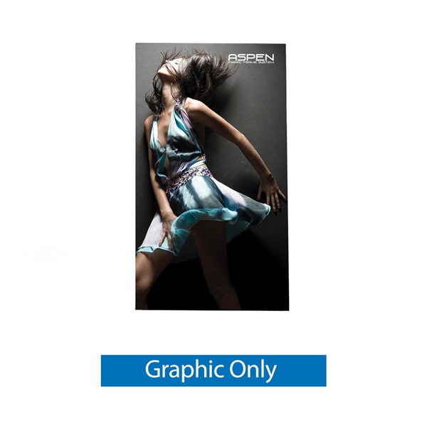 10ft x 3ft Aspen SEG Fabric Frame | Single-Sided Graphic Only