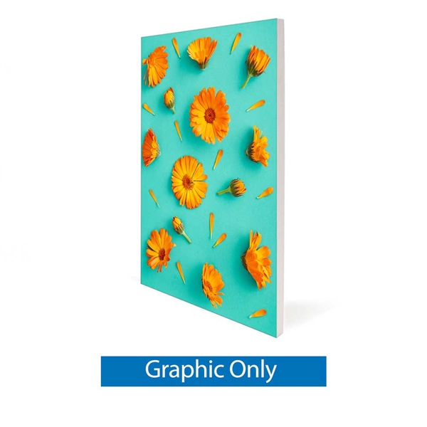 6ft x 2ft Aspen Slim Wall Mounted SEG Fabric | Single-Sided Graphic Only