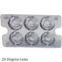 Whelen 01-0418045-00 Model RECLENS Replacement Lens Kit 20/30/90 Degree Optics for 7112510 & 7112520