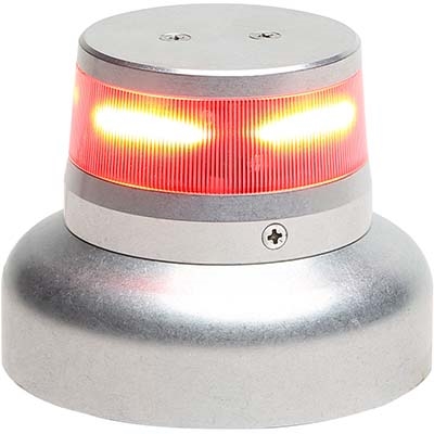 Whelen 01-0772010-12 Model OR36R2W Red LED 28V Beacon (3.75" Base)