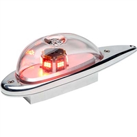Whelen 01-0790724-11 Model 9072411 Red LED 28V Anti-Collision Light (Lower 5 Hole Mount) Cable Pigtail Class III (9008811)