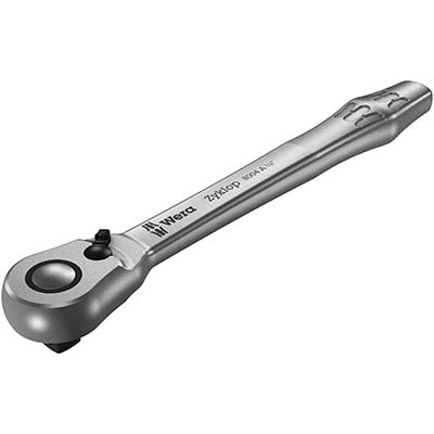 Wera 05004004001 8004 A Zyklop Full Metal Ratchet With Lever 1/4-Inch Drive