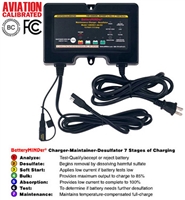 BatteryMINDer Model 244CEC2-AA-S5: 24V 4 AMP Concorde Aviation Battery Charger-Maintainer-Desulfator