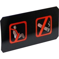 PWI 7200198-001 No Smoking/Fasten Seat Belt Graphic