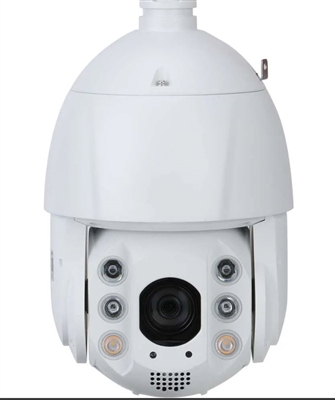 Host 4mp/ 25x Active Deterrence Day/ Night Pan-Tilt-Zoom Crime Camera featuring Human/ Vehicle 360 Auto-Tracking, Red/ Blue Police Lights and Bright White LED for a period of 2 years.  (Loaner camera provided)