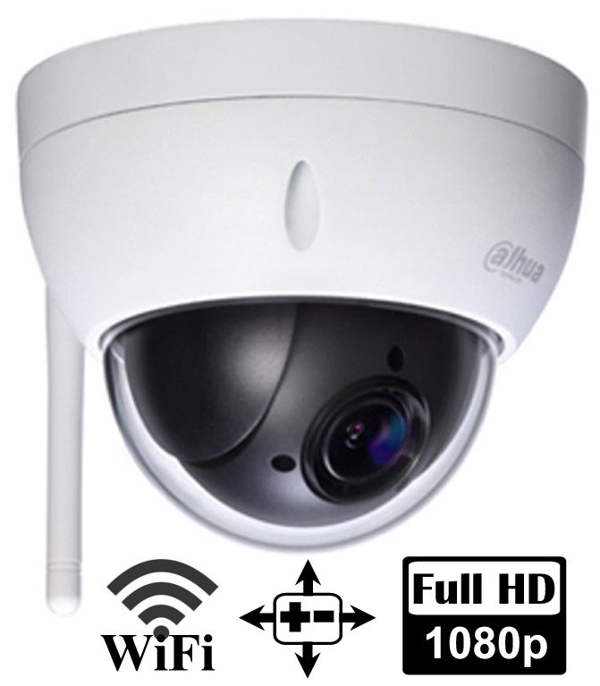 Advanced 360-degree Pan-Tilt-Zoom WiFi HD Low-Profile Loaner Crime Camera  featuring Sony Day/