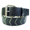 Two-Tone Casual Jean Belt with Lacing