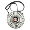 Betty BoopÂ® Cylinder Messenger Bag With Rhinestones and Stud Accent