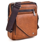 Faux leather crossbody/messenger bag