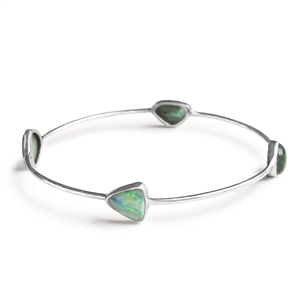 Free Form Stone Bangle Bracelet + More Colors