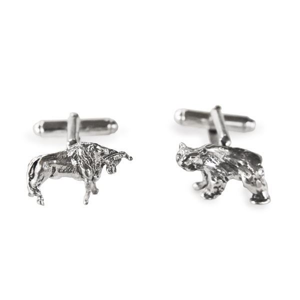 Bull sale bear cufflinks