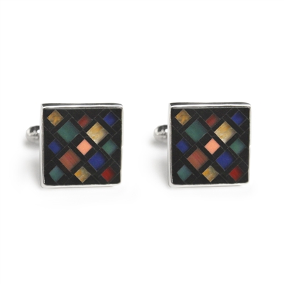 Square 70's Mosaic Inlay