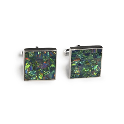 Square Opal Mosaic Cufflinks