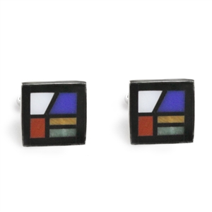 Square Window Inlay Cufflinks