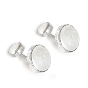 Double Coin Pearl Cufflinks + More Colors