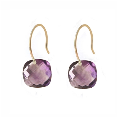 Dazzling Cushion Cut Earrings on Gold Filled + More Colors