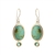 Sterling silver and 14k yellow gold filled turquoise earrings