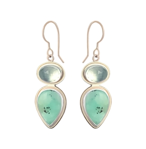 Radiance Earrings in 14k Gold Filled and Chrysoprase