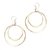 Gold Filled Large Double Hoop Earrings