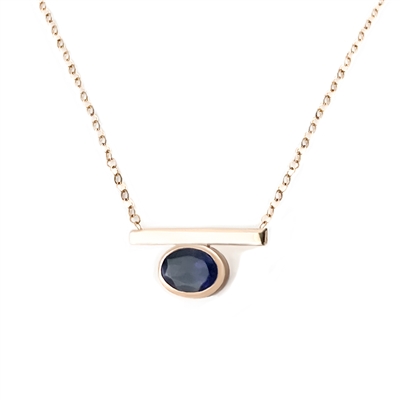 Orbit Faceted Oval Necklace in 14k GF + More Colors