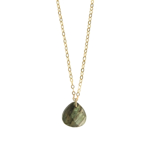 Faceted Sweetheart Necklace in 14k Gold Filled + MORE COLORS
