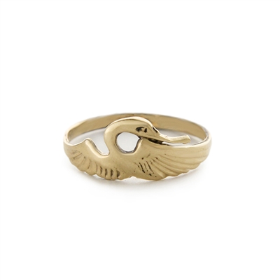 Heron Ring in 14k Gold