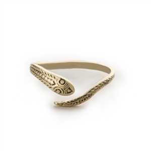 14K Gold Adjustable Snake Ring