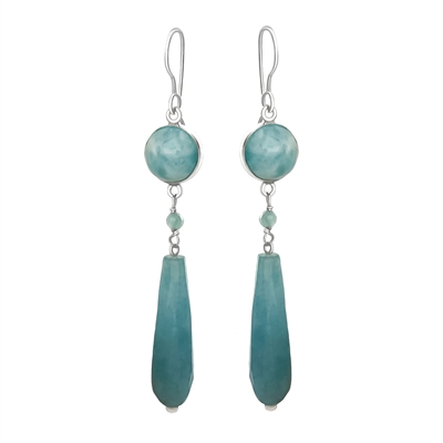 Bittersweet Earrings in Aquamarine