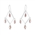 Diamond Chandelier Earrings in Pearl and Sterling Silver