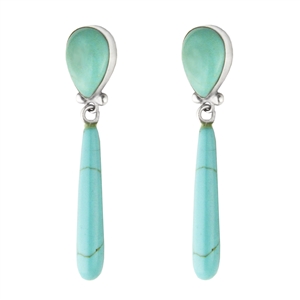 Teardrop Earring with Long Drop + More Colors