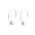 Ideal Pearl Earrings in baroque round white pearls and sterling silver