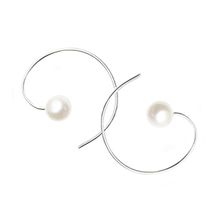 Silky Silver or Gold Earrings in Pearl + More Colors
