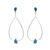 Grand Opal Drop Earrings in sterling silver and Australian Opal