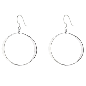 Simple Hammered Hoop Earrings + Sizes