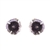 Natural Amethyst Geode Stud Earrings