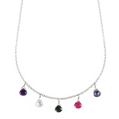 Rainbow Briolette Necklace +  More Colors