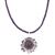 Amethyst Geode Slice Necklace