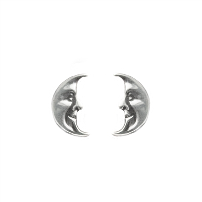 Tiny Crescent Moon Post Earrings