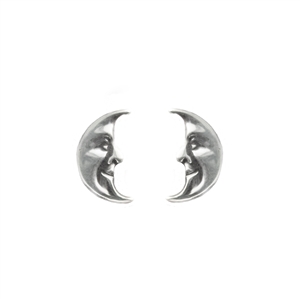 Tiny Crescent Moon Post Earrings